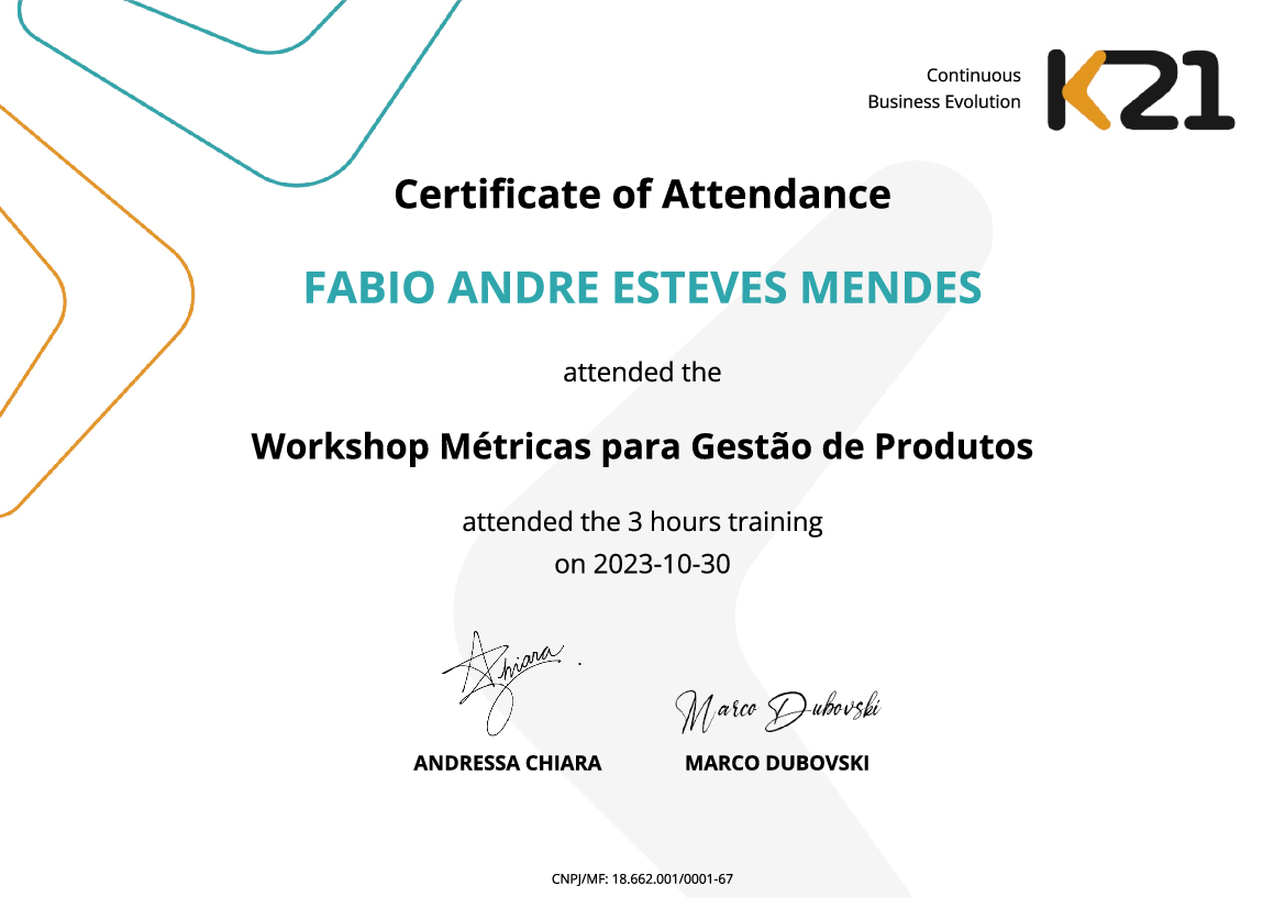 Certificado K21